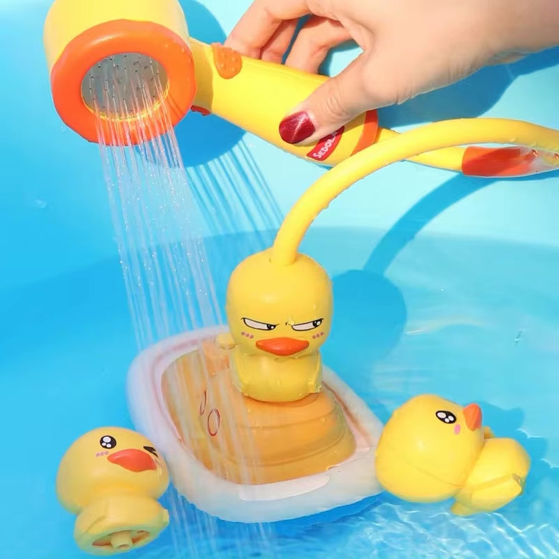 Baby Bath Toys Water Game Pirate Ship Duck Model Faucet Shower Electric Spray for Kids Swimming Bathroom Children Gifts