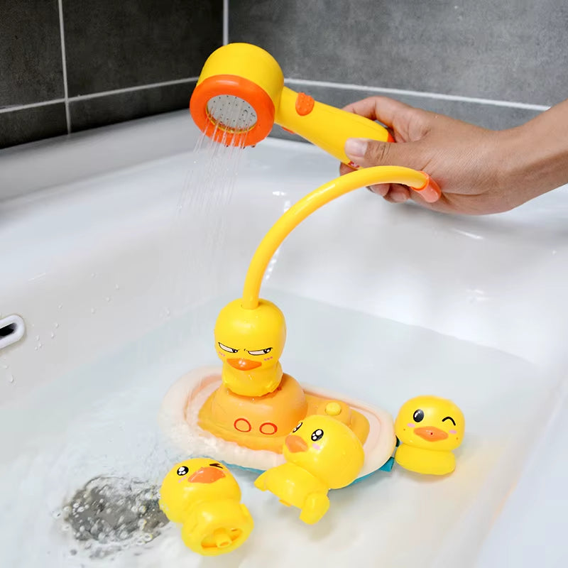 Baby Bath Toys Water Game Pirate Ship Duck Model Faucet Shower Electric Spray for Kids Swimming Bathroom Children Gifts